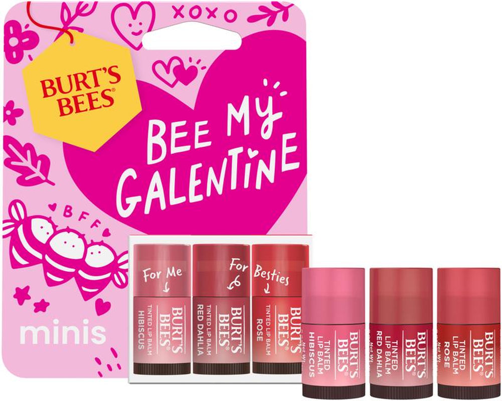 Burt'S Bees Bee My Galentine Mini Tinted Lip Balm 3 Pack