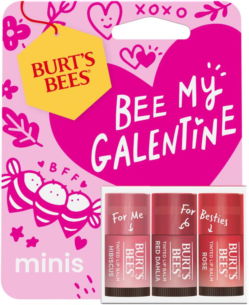 Burt'S Bees Bee My Galentine Mini Tinted Lip Balm 3 Pack