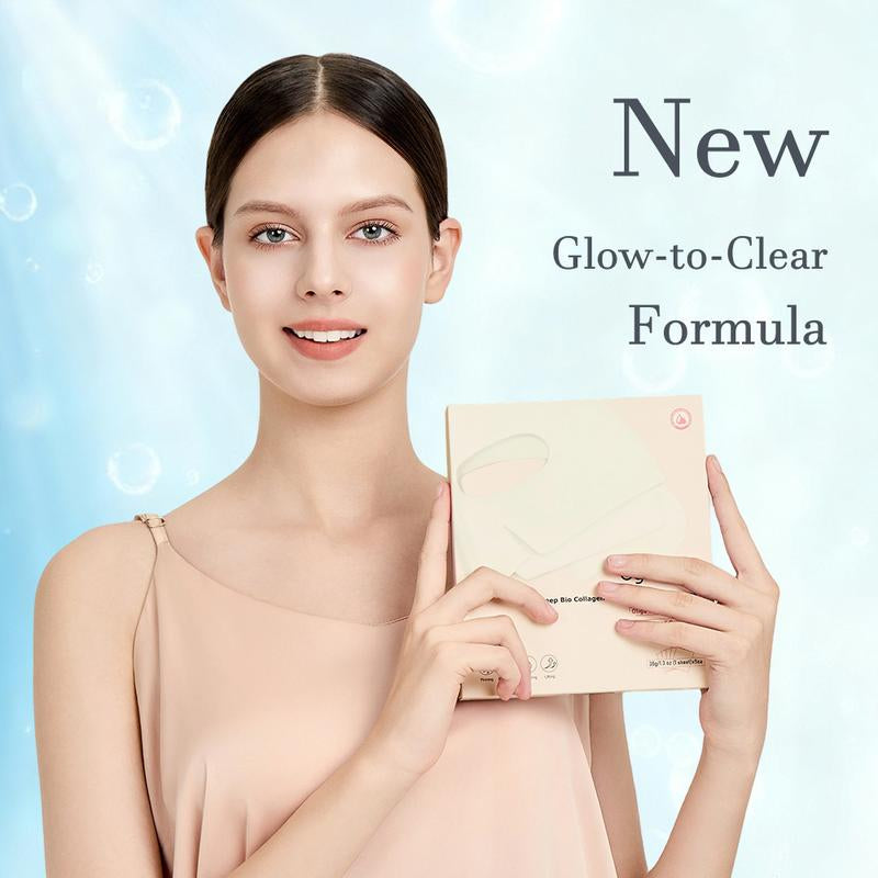 [OGASABU] White-To-Clear Cooling Gel Sheet (5 Pcs) Visual Absorbing Care · Skin-Refreshing Treatment