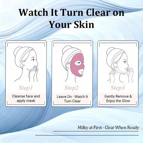 [OGASABU] White-To-Clear Cooling Gel Sheet (5 Pcs) Visual Absorbing Care · Skin-Refreshing Treatment